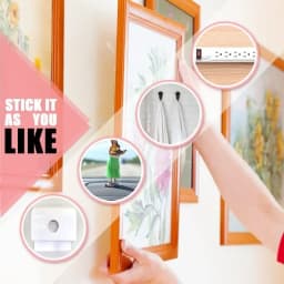 Reusable Double Sided Adhesive Tape Strong Adhesion Wall Sticker Sticky Balloon Traceless Poster Clear Nano Home Improvement