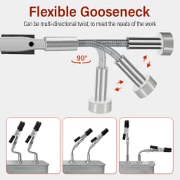 NEWACALOX Soldering Helping Hands 4 Magnetic Universal Flexible Arm Welding Assistant PCB Clamp Thir Hand Welding Repair Tools
