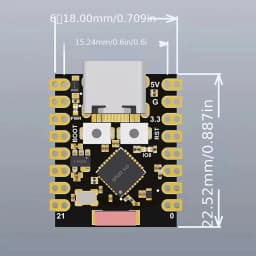 ESP32 C3 Development Board Modules Mini Wifi BT Bluetooth Module 32-Bit Single-Core Processor ESP32 C3 16Pin Type-C