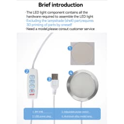 For Bambu Lab Led Lamp Kit 001 Hardware 3d Printing Parts Bambulab Light Kit Led Light Parts Model