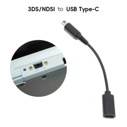 DATA FROG Type-C to 3DS Charging Cable Power Line for DSI 2DS New 3DS XL LL Console Charger Wire