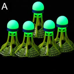 1/2/5 Pack LED Badminton Shuttlecocks -Lighting Glow In The Dark Badminton Birdies Badminton Practice Windproof Shuttlecocks