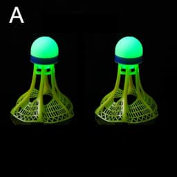 1/2/5 Pack LED Badminton Shuttlecocks -Lighting Glow In The Dark Badminton Birdies Badminton Practice Windproof Shuttlecocks