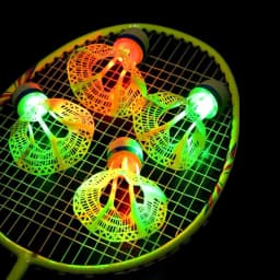 1/2/5 Pack LED Badminton Shuttlecocks -Lighting Glow In The Dark Badminton Birdies Badminton Practice Windproof Shuttlecocks