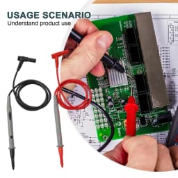 20A 1000V Multimeter Test Heads Needle Pin Digital Multi Meter Head Wire Pen Cable Kit Multimeter Voltmeter PVC Tester Kit
