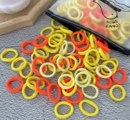 50/100Pcs Colorful Nylon Hair Bands for Children Scrunchie Hair Ties Rubber Band Kids Elastic Hair Leagues Girl Hair Accessories