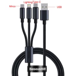 Baseus USB Cable For iPhone 13 12 11 pro max iPhone USB Cable Fast Charging For iPhone X XR 8 USB Type C to lightning Cable