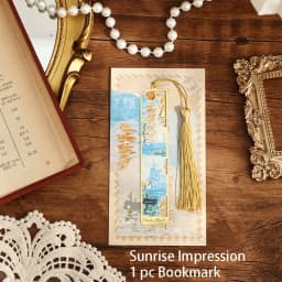 1 PC Retro Floral Painting Metal Bookmark Hollow Bronzing Bookmark With Tassel For Book Club Reader Writers Book Lovers Students