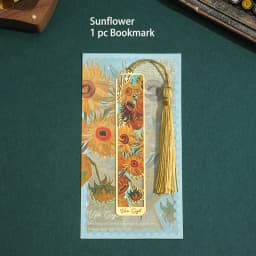 1 PC Retro Floral Painting Metal Bookmark Hollow Bronzing Bookmark With Tassel For Book Club Reader Writers Book Lovers Students