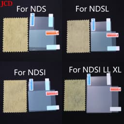 Plastic Clear Crystal Shell Skin Case Cover For Nintend DSL NDS Lite NDSL For DSi NDSi XL LL Console W/ Screen Protective Film