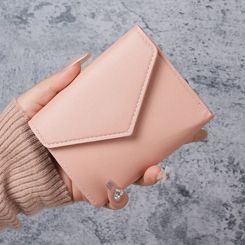 New ladies purse fashion simple short wallet multi-card multifunctional coin purse