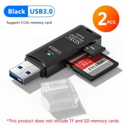 2-in-1 USB3.0/2.0 Card Reader USB3.0 To SD TF Memory Card Reader USB Flash Drive Cardreader Adapter For PC Laptops Accessories