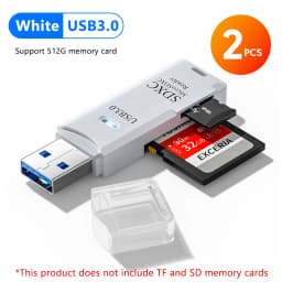 2-in-1 USB3.0/2.0 Card Reader USB3.0 To SD TF Memory Card Reader USB Flash Drive Cardreader Adapter For PC Laptops Accessories