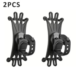 VIKEFON 360 Rotatable Mobile Phone Bicycle Motorcycle Bike Safe Bracket Silicone Support Silicone Pull Type For All Phone Stand