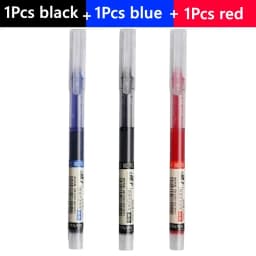 3-102Pcs/set High Quality Needle Type Gel Pens Straight Liquid Ballpoint Pen Kawaii Stationery School Office Supplies Writing