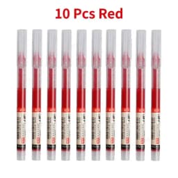 3-102Pcs/set High Quality Needle Type Gel Pens Straight Liquid Ballpoint Pen Kawaii Stationery School Office Supplies Writing