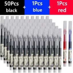 3-102Pcs/set High Quality Needle Type Gel Pens Straight Liquid Ballpoint Pen Kawaii Stationery School Office Supplies Writing