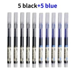 3-102Pcs/set High Quality Needle Type Gel Pens Straight Liquid Ballpoint Pen Kawaii Stationery School Office Supplies Writing