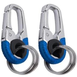 Keychain Buckle for Men Stainless Steel Key Ring Key Chain Hook Outdoor Carabiner Climbing Keyfob Accessories