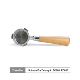 Coffee Bottomless Portafilter 51mm Naked For Delonghi EC680 EC685 EC200 Filter Basket Espresso Machine Accessories Barista Tools
