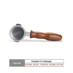Coffee Bottomless Portafilter 51mm Naked For Delonghi EC680 EC685 EC200 Filter Basket Espresso Machine Accessories Barista Tools