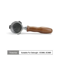 Coffee Bottomless Portafilter 51mm Naked For Delonghi EC680 EC685 EC200 Filter Basket Espresso Machine Accessories Barista Tools