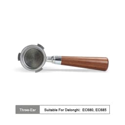 Coffee Bottomless Portafilter 51mm Naked For Delonghi EC680 EC685 EC200 Filter Basket Espresso Machine Accessories Barista Tools
