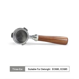Coffee Bottomless Portafilter 51mm Naked For Delonghi EC680 EC685 EC200 Filter Basket Espresso Machine Accessories Barista Tools