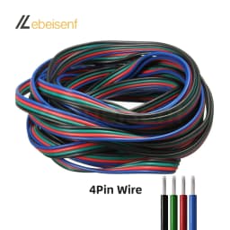 5/10M 22AWG 2-6Pin LED Strip Extension Wire Cord Color Cable For 3528 5050 RGB RGBW CCT DIY Cabinet LED Light Strip Accessories