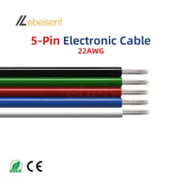 5/10M 22AWG 2-6Pin LED Strip Extension Wire Cord Color Cable For 3528 5050 RGB RGBW CCT DIY Cabinet LED Light Strip Accessories
