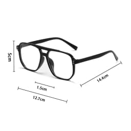 Women Men Square Sun Glasses Retro Polygon Sunglasses Female Black Vintage Fashion Ladies Sunglasses Double Beam Eyeglasses