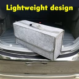 Large Anti Slip Compartment Boot Storage Organizer Tool Car Storage Bag Car Trunk Organizer Soft Felt Storage Box Accessories