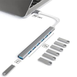 7 Ports USB HUB USB C USB 3.0 HUB 7-in-1 Type C Multi-port USB Splitter OTG Adapter USB Adapter for Macbook Pro Air PC Laptop