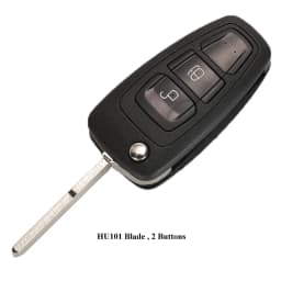 jingyuqin Flip Folding Remote Key Shell Car Key Cover 3 Buttons For Ford Focus Mondeo Fiesta 2013 Fob Auto Case With HU101 Blade