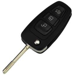 jingyuqin Flip Folding Remote Key Shell Car Key Cover 3 Buttons For Ford Focus Mondeo Fiesta 2013 Fob Auto Case With HU101 Blade