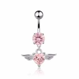 Fashion Personality SEXY Letter Belly Button Ring Sexy Pendant Stainless Steel Navel Nail Women Body Piercing Club Party Jewelry