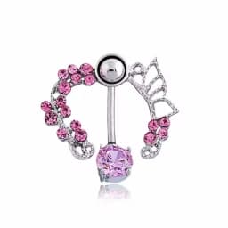 Fashion Personality SEXY Letter Belly Button Ring Sexy Pendant Stainless Steel Navel Nail Women Body Piercing Club Party Jewelry