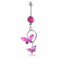 Fashion Personality SEXY Letter Belly Button Ring Sexy Pendant Stainless Steel Navel Nail Women Body Piercing Club Party Jewelry