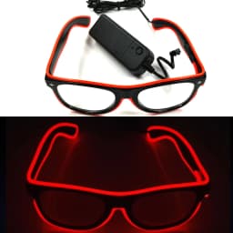 1PC Light Up LED Glasses Glow Sunglasses EL Wire Neon Glasses Glow in The Dark Party Supplies Neon Party Favors for Adults