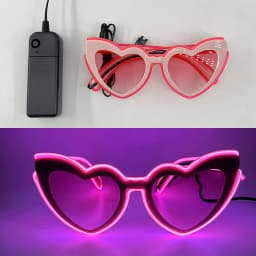 1PC Light Up LED Glasses Glow Sunglasses EL Wire Neon Glasses Glow in The Dark Party Supplies Neon Party Favors for Adults