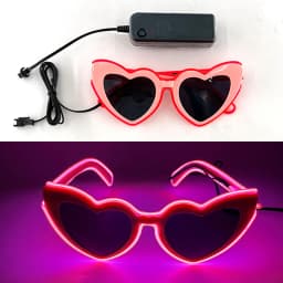 1PC Light Up LED Glasses Glow Sunglasses EL Wire Neon Glasses Glow in The Dark Party Supplies Neon Party Favors for Adults