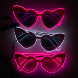 1PC Light Up LED Glasses Glow Sunglasses EL Wire Neon Glasses Glow in The Dark Party Supplies Neon Party Favors for Adults