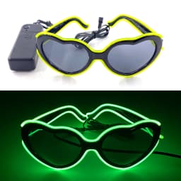 1PC Light Up LED Glasses Glow Sunglasses EL Wire Neon Glasses Glow in The Dark Party Supplies Neon Party Favors for Adults