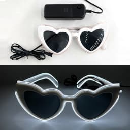 1PC Light Up LED Glasses Glow Sunglasses EL Wire Neon Glasses Glow in The Dark Party Supplies Neon Party Favors for Adults