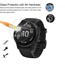 Tempered Glass for Garmin Fenix 8 7 7S 7X 6 6S 6X Pro Sapphire HD Screen Protectors Film for Fenix 8 43/47/51mm 7S 7X Smartwatch