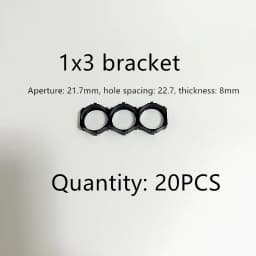 21700 Dislocation Bracket Fixed Combination Splicing Compact Honeycomb Bracket Oblique String Arrangement 21.7MM