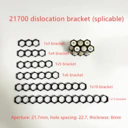 21700 Dislocation Bracket Fixed Combination Splicing Compact Honeycomb Bracket Oblique String Arrangement 21.7MM