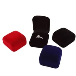 Flocked Cloth Earrings Ring Box Store Counter Jewelry Display Holder Wedding Proposal Ring Box Gift Packaging Box