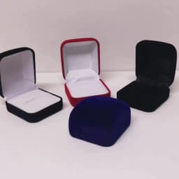 Flocked Cloth Earrings Ring Box Store Counter Jewelry Display Holder Wedding Proposal Ring Box Gift Packaging Box