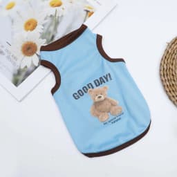 Cartoon Bear Dog Clothes Cute Cotton Dog Costume Pet T-shirt Cats Vest for Puppy Small Medium Dogs Shih Tzu Dog XS-XXL